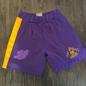 NBA Hardwood Classics Purple Los Angeles Lakers 06 Shorts XL